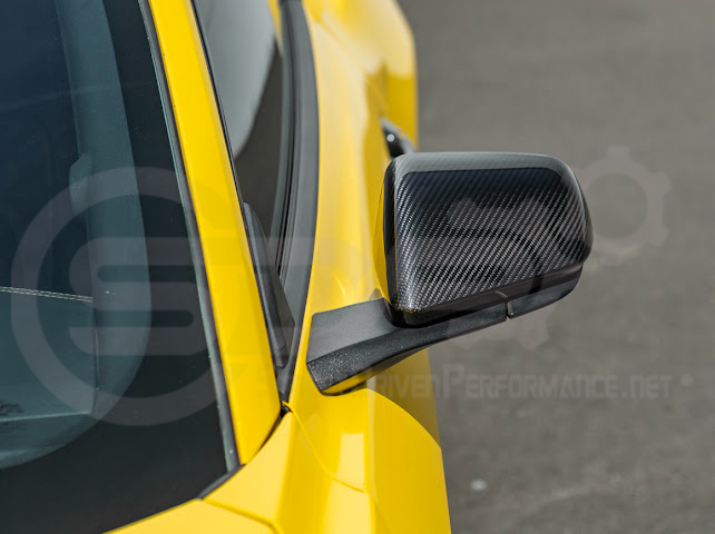 2015-2023 FORD MUSTANG W/ SIGNAL LIGHT | CARBON FIBER SIDE MIRROR CAP COVER PAIR
